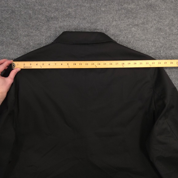 Ralph Ralph Lauren Jacket Men 54R Black Fly Front Car Coat Water Repellent Lined - Picture 10 of 15